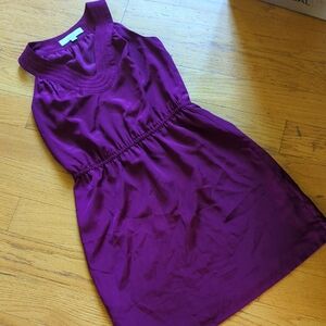 LOFT Purple Midi Dress